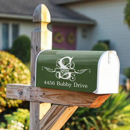 Family Name Monogram - Personalized Mailbox Cover