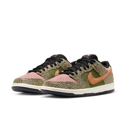 Men's Nike SB Dunk Low Pro x Arts-Rec Skateshop Rust Pink and Rough Green Shoes