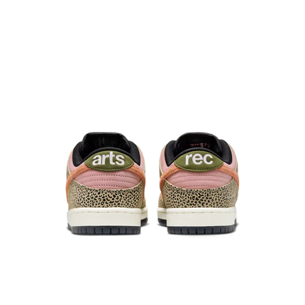 Men's Nike SB Dunk Low Pro x Arts-Rec Skateshop Rust Pink and Rough Green Shoes