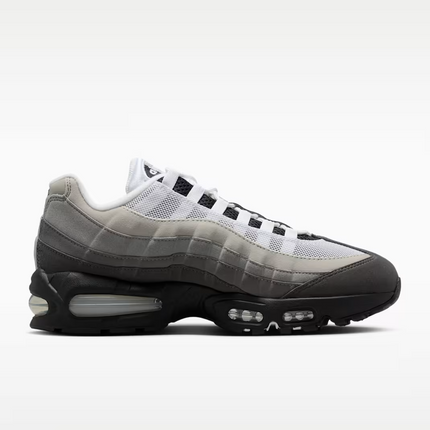 Men's Nike Air Max 95 Black Metallic Silver Shoes
