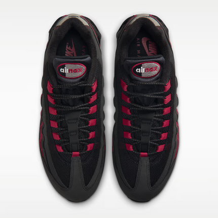 Men's Nike Air Max 95 Black Team Crimson Shoes