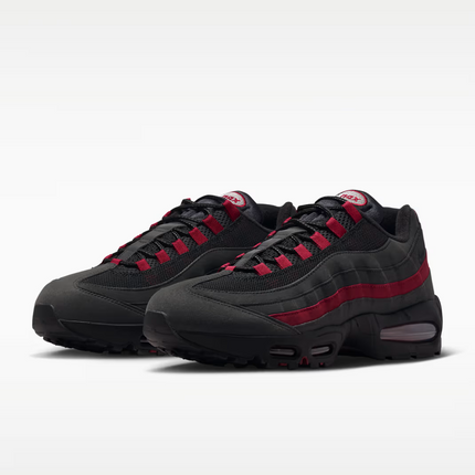Men's Nike Air Max 95 Black Team Crimson Shoes