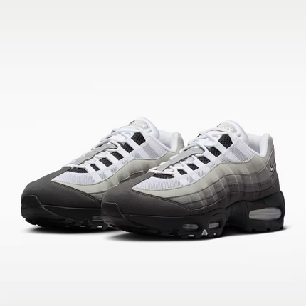 Men's Nike Air Max 95 Black Metallic Silver Shoes