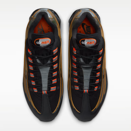 Men's Nike Air Max 95 Golden Beige Safety Orange Shoes