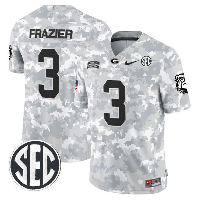 Nate Frazier Green Bay Packers 2026 Salute to Service Vapor Limited Jersey – Arctic Camo