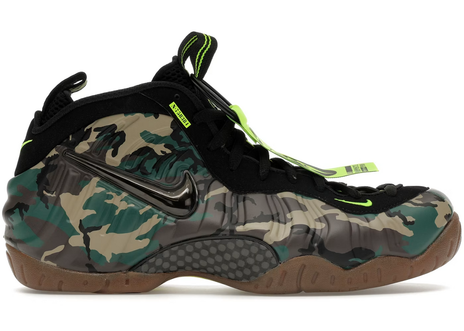Men's Nike Air Foamposite Black and Multicolor Shoes
