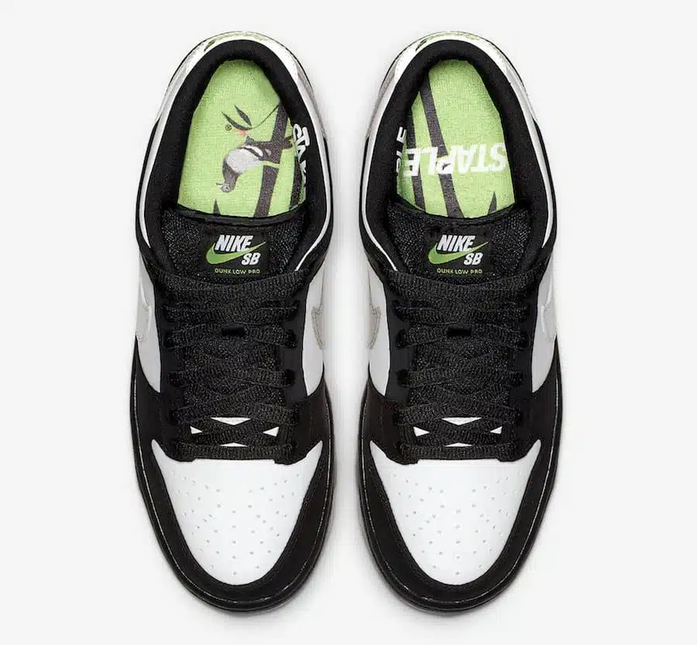 Men's Jeff Staple x Nike Dunk Low Pro SB Panda Pigeon Shoes