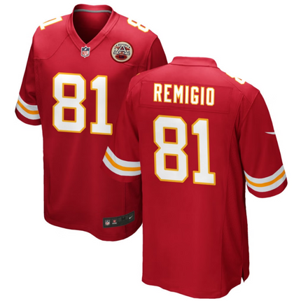 Nikko Remigio Kansas City Chiefs 2026 Game Jersey - Red