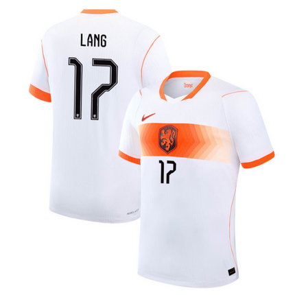 Noa Lang Netherlands National Team 2026 Away Stadium Jersey - White