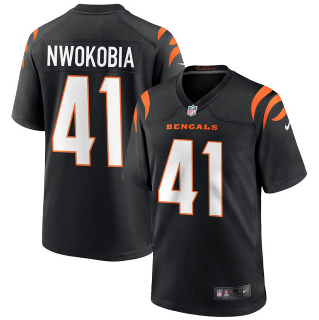 Isaiah Nwokobia Cincinnati Bengals 2026 Game Jersey - Black