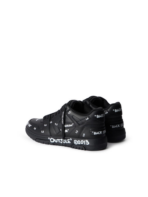 Men's Off-White Out Of Office Sneakers In Black White