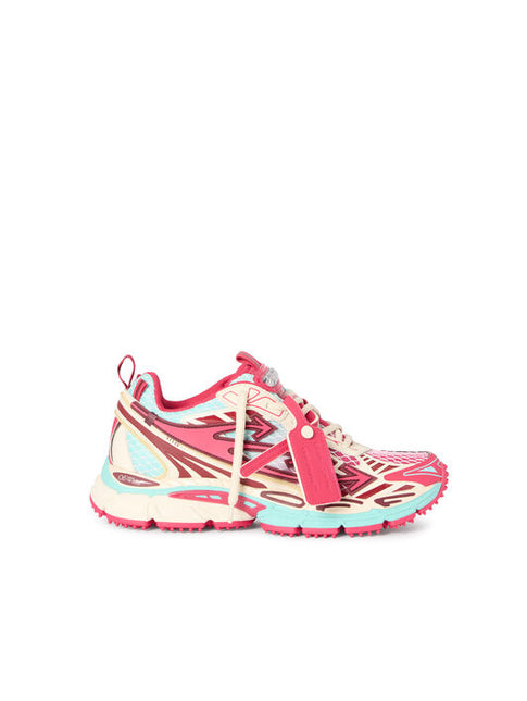 Men's Off-White Black 'Be Right Back' Mesh Sneakers In Red