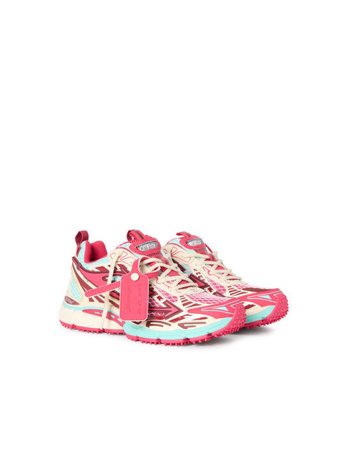 Men's Off-White Black 'Be Right Back' Mesh Sneakers In Red