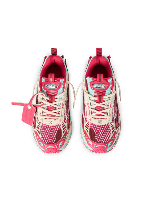Men's Off-White Black 'Be Right Back' Mesh Sneakers In Red
