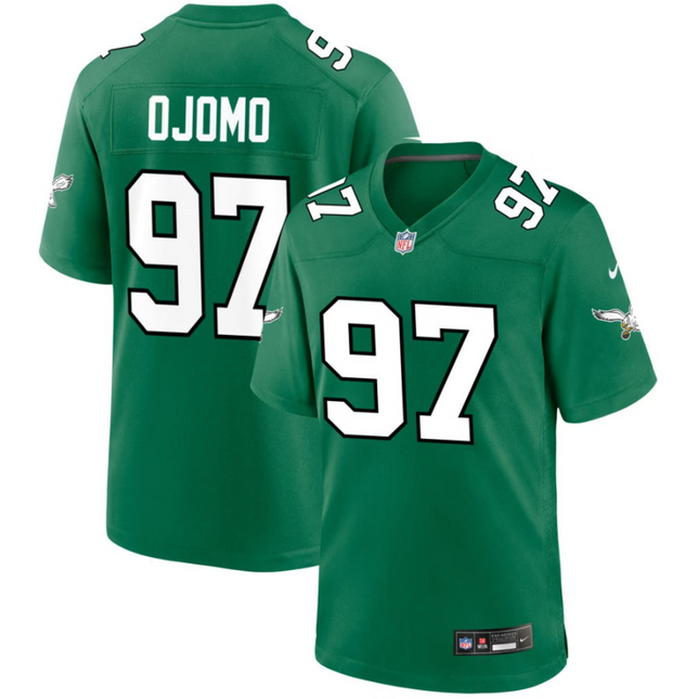 Moro Ojomo Philadelphia Eagles 2026 Alternate Game Jersey - Kelly Green
