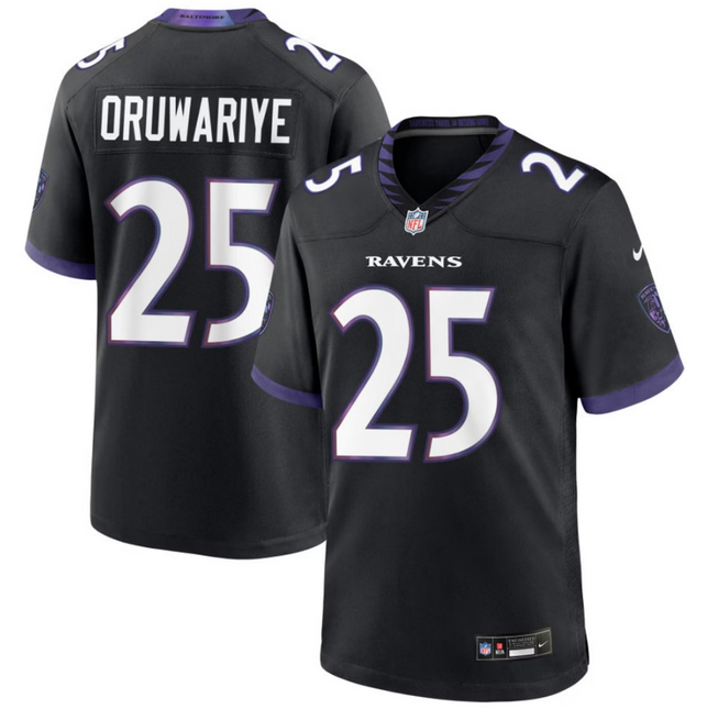 Amani Oruwariye Baltimore Ravens 2026 Alternate Game Jersey - Black