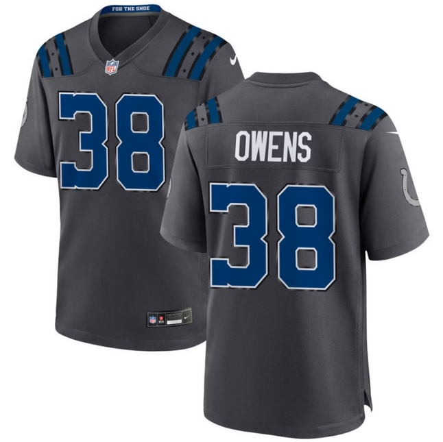 Jonathan Owens Indianapolis Colts 2026 Rivalries Collection Game Jersey - Anthracite