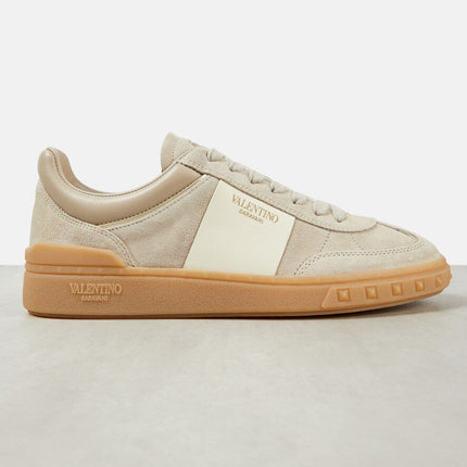 Men's Valentino Garavani Upvillage Low-Top Beige Sneakers