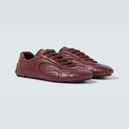 Men's Prada Montecarlo Re-Edition 2005 Leather Burgundy Sneakers