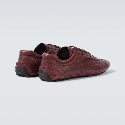 Men's Prada Montecarlo Re-Edition 2005 Leather Burgundy Sneakers