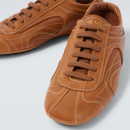 Men's Prada Montecarlo Re-Edition 2005 Leather Brown Sneakers