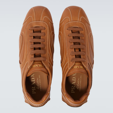 Men's Prada Montecarlo Re-Edition 2005 Leather Brown Sneakers