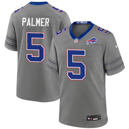 Josh Palmer Buffalo Bills 2026 City Game Jersey - Gray Nickel