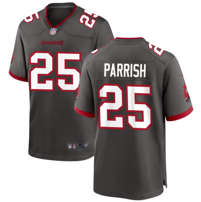 Jacob Parrish Tampa Bay Buccaneers 2026 Alternate Game Jersey - Pewter