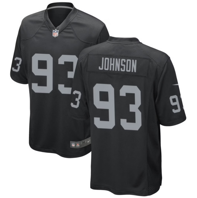 Patrick Johnson Las Vegas Raiders 2026 Game Jersey - Black