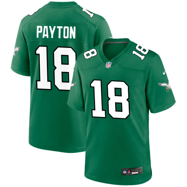 Cole Payton Philadelphia Eagles 2026 Alternate Game Jersey - Kelly Green
