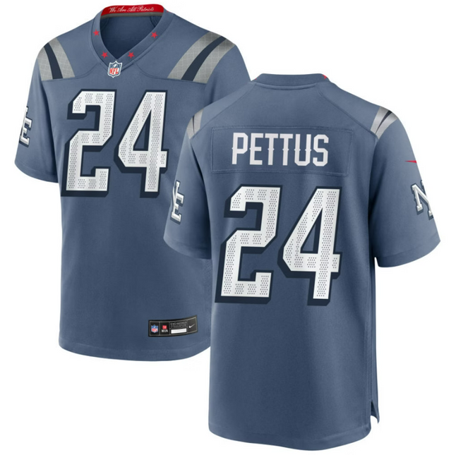 Dell Pettus New England Patriots 2026 Rivalries Collection Game Jersey - Blue