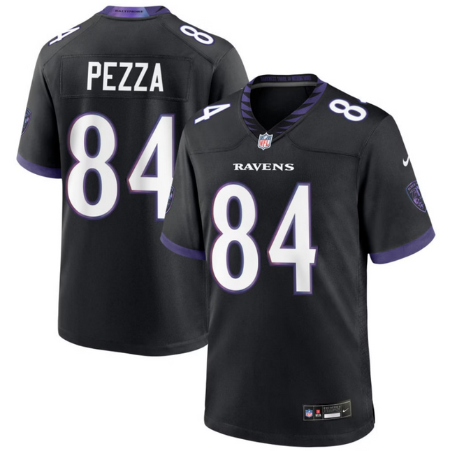 Ty Pezza Baltimore Ravens 2026 Alternate Game Jersey - Black