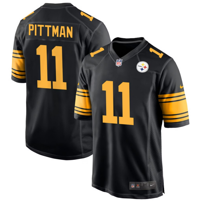 Michael Pittman Jr. Pittsburgh Steelers 2026 Alternate Game Jersey - Black