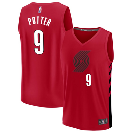 Micah Potter Portland Trail Blazers 2026 Fast Break Statement Edition Jersey - Red