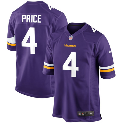 Myles Price Minnesota Vikings 2026 Game Jersey - Purple