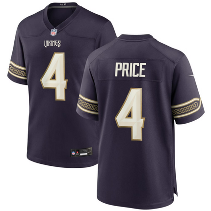 Myles Price Minnesota Vikings 2026 Rivalries Collection Game Jersey - Purple