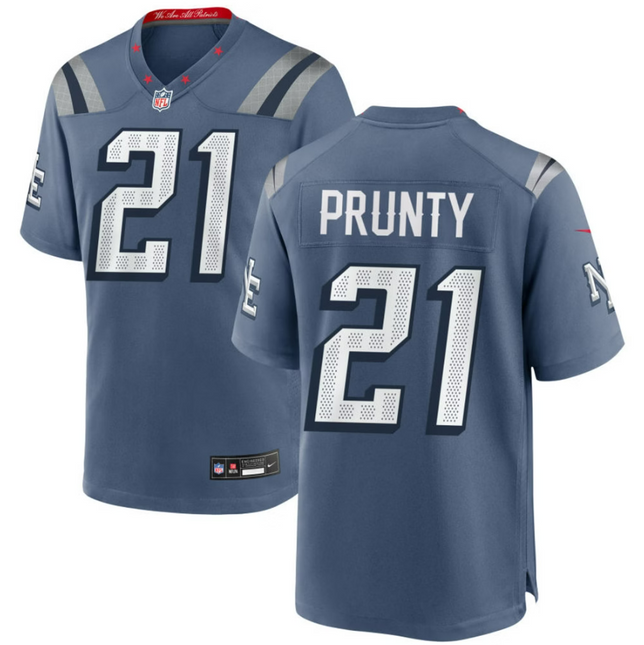 Karon Prunty New England Patriots 2026 Rivalries Collection Game Jersey - Blue