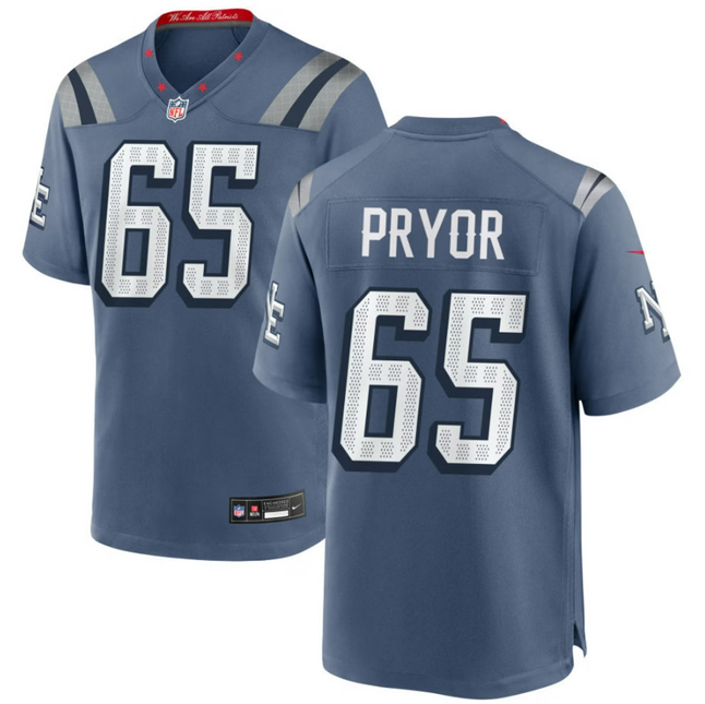 Matt Pryor New England Patriots 2026 Rivalries Collection Game Jersey - Blue