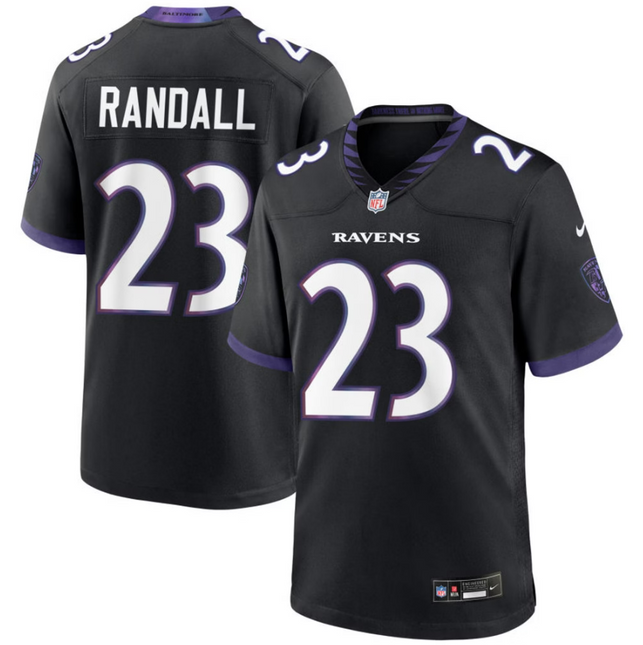 Adam Randall Baltimore Ravens 2026 Alternate Game Jersey - Black