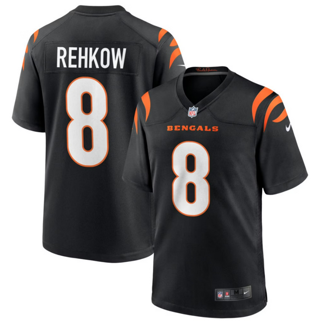 Ryan Rehkow Cincinnati Bengals 2026 Game Jersey - Black