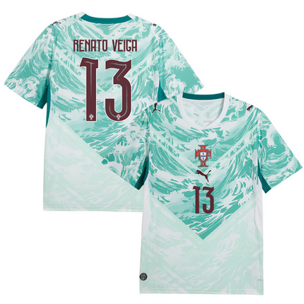Renato Veiga Portugal National Team 2026 Away Jersey - White