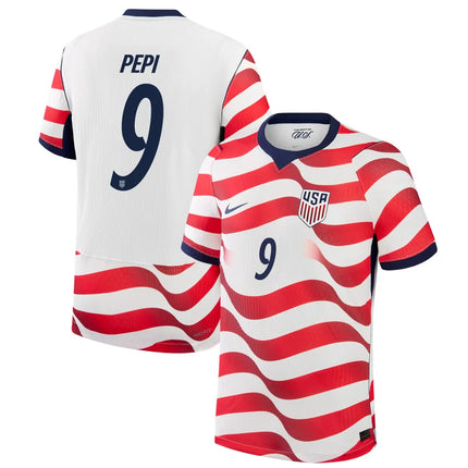 Ricardo Pepi USMNT 2026 Home Match Jersey - White