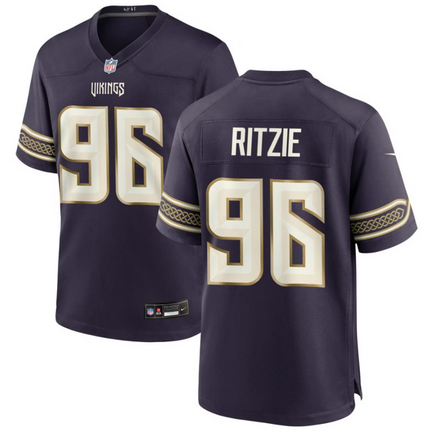 Jahvaree Ritzie Minnesota Vikings 2026 Rivalries Collection Game Jersey - Purple