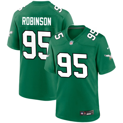 Ty Robinson Philadelphia Eagles 2026 Alternate Game Jersey - Kelly Green