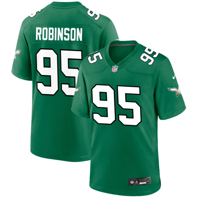 Ty Robinson Philadelphia Eagles 2026 Alternate Game Jersey - Kelly Green