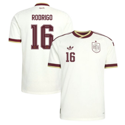 Rodri Spain National Team 2026 Away Jersey - White