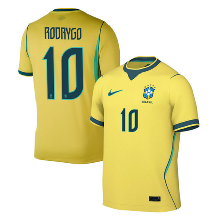 Rodrygo Brazil National Team 2026 Home Jersey - Yellow