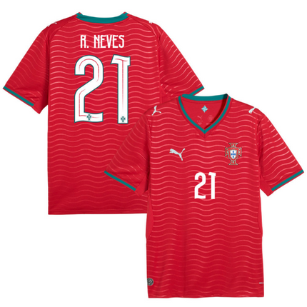 Ruben Neves Portugal National Team 2026 Home Jersey - Red