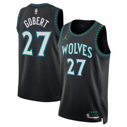 Rudy Gobert Minnesota Timberwolves 2026 Swingman Statement Edition Jersey - Black