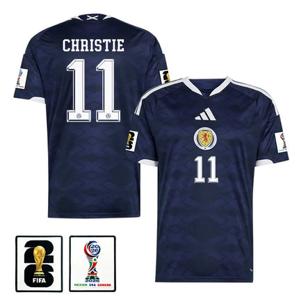Ryan Christie Scotland National Team 2026 x World Cup Patch Home Jersey – Navy